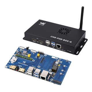 Raspberry Pi CM5 PoE Expansion Board Computing Module Baseboard Support M.2 NVMe