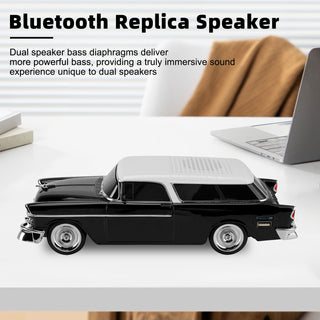 WS-1955 Bluetooth Replica Speaker Retro Speaker Car Design HD Sound TWS FM Radio