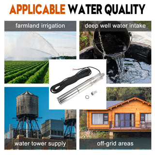 3" 12V 150W MPPT Screw Solar Bore Pump Submersible Deep Well Hole Steel3" 12V 150W Deep Well Solar Submersible Bore Hole Water Pump Built-in MPPT