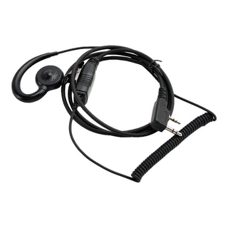 K-018 Small PTT-B6 Curve Hook Earhook Headset For TK-208 TH-D7 RPU416A KG-UVD1