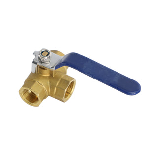 3-Way Ball Valve Female T Port Lever Handle G1/2" Made Of Forged Brass