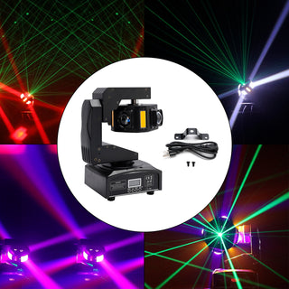 6LED Moving Head Light 3-Axis Beam Stage DMX Spot Disco Party Show Lighting