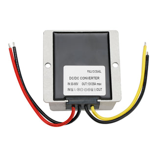 Waterproof DC 30-90V to 12V 25A 300W Step-Down Power Supply Converter Regulator