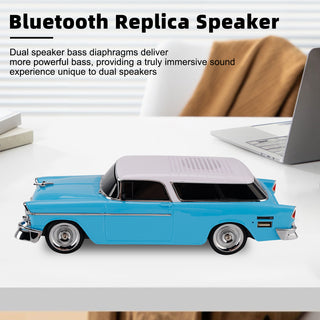 WS-1955 Bluetooth Replica Speaker Retro Speaker Car Design HD Sound TWS FM Radio