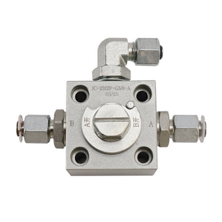 2 Three Way Diverter Valves For 1-2 Ton Chinese Mini Excavator W/ Quick Connects