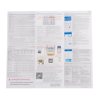 10A/20A/30A Boost MPPT Solar Controller 24V36V48V60V72V Mobile APP Smart Control