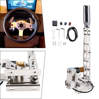 USB Handbrake Sim For PC Racing Games Logitech G29/G27/G25 T300 T500 RS PC 64bit 200KG Load Cell SIM Racing For Rally Adjustable