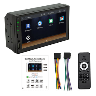 7"  Wired Carplay Car MP5 Player Bluetooth MP3 Car Card Radio Remote Control