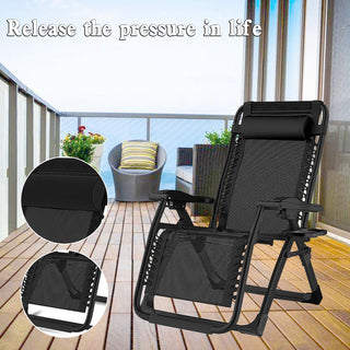 Oversized Zero Gravity Chair Recliner Lounge Chair Reclining Chaise With Pad