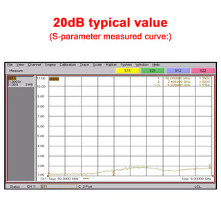 50m-6GHz Amplifier 20dB High-Gain Front LNA Low Noise Signal Receiving Amplifier