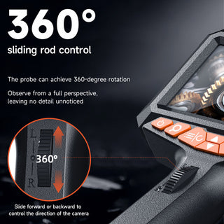 360°Two-Way Articulating Borescope Industrial Endoscope Inspection Camera