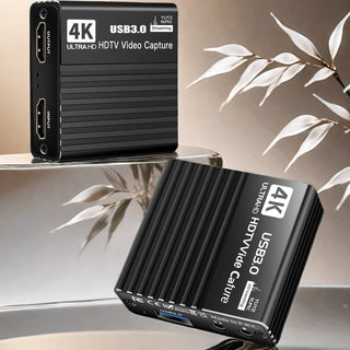USB 3.0 Video Capture Card HDMI 4K Recording Box Game Live Broadcast Microphone