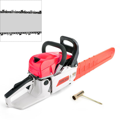 Chainsaw 22 Inch Gas Power, 22 52CC Gasoline Chainsaw Cutting Wood Gas Sawing Aluminum Crankcase Chain Saw Set