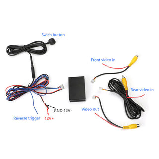 Switch Control Box Universal 1PC Front Camera Rear Parking View Car 2 Channel