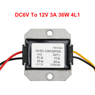 DC-DC 6V-12V 1-3A Step Up Power Supply Converter Regulator Waterproof