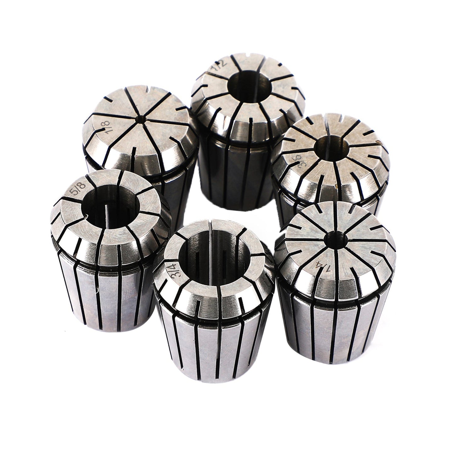 6Pcs ER32 Spring Collet Set For CNC Milling Lathe Tool Engraving Machine Steel Generic