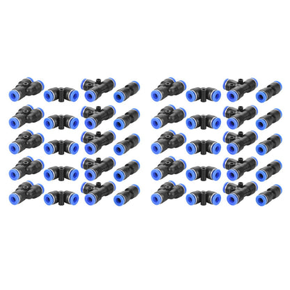 40Pcs Quick 6mm OD 1/4" Plastic Pneumatic Push Connector Air Line Fittings Generic