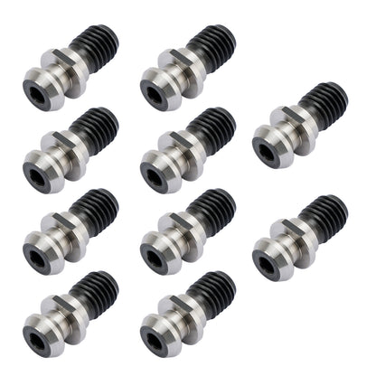 10Pcs CAT40 45° 0.740" Coolant Pull Stud Retention Knob For Mazak Fadal Silver