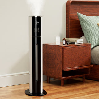 topteng 2.4gal/9L Bedroom Silent Humidifier Suitable for Large Room, 3-Speed Ultrasonic Cool Mist Humidifier, Purification and filtration function, Built-in UV lamp ，Suitable for Indoor Pet Friendly, Babies Friendly Plant Friendly