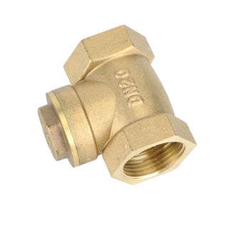 3/4" Female Thread Brass Horizontal DN20 One-Way Non-Return Swing Check Valve