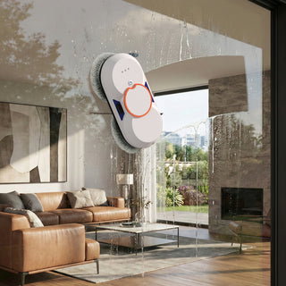 Double Automatic Water Spray Tiles for High Windows Glass Doors (Indoor & Outdoor) Smart Window Cleaning Robot with 5600Pa Suction Power