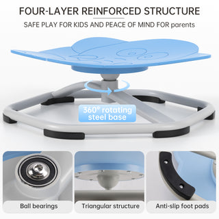 Sit+Spin 360¡ãSensory Spinning Seat Swivel Toy Kids elephant Wobble Chair Stool
