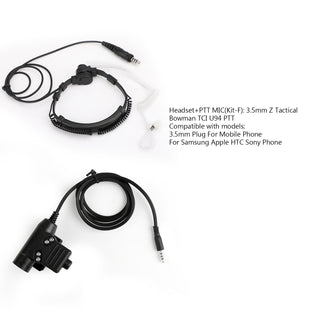 Adjustable Tactical Throat Mic 7.1mm Plug Headset + Free Combination PTT Wire
7.1mm Plug Adjustable Tactical Throat Mic Headset + Free Combination PTT Wire
Flexible Tactical Throat Mic 7.1mm Plug Headset + Free Combination PTT Wire