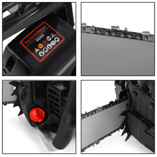 Gasoline Chainsaw – 62CC 52Cc, 2 KW- Sawing Cutting Pruning and Trimming Wood Powered Engine 2 Cycle