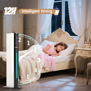 2.4gal/9L Bedroom Silent Humidifier Suitable for Large Room, 3-Speed Ultrasonic Cool Mist Humidifier, Purification and filtration function, Built-in UV lamp