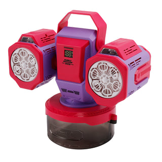 Rechargeable Bubble Machine With Light 360°Rotation Remote Control Outdoor Event