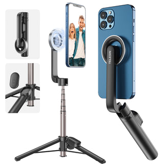 Magnetic Mobile Phone Mini Selfie Stick Magesafe Bluetooth Remote Control Tripod