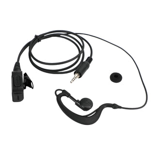 Walkie-Talkie Ear-Hook Headset Oval PTT For ICOM IC-M33 M34 M36 M23 M24 M25