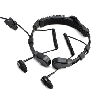 K-Head Binaural Telescopic Throat Mic Headset for TK-208 TK-220 TH-D7 TH-F6