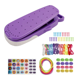 Whale Shape Friendship Bracelet Making Kit DIY Art Craft 6-12 Year Girl Gift