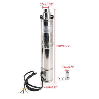 3" 72V 1.2KW MPPT Screw Solar Bore Pump Submersible Deep Well Hole Head 180M3" 72V 1.2KW Deep Well Solar Submersible Bore Hole Water Pump Head 180M