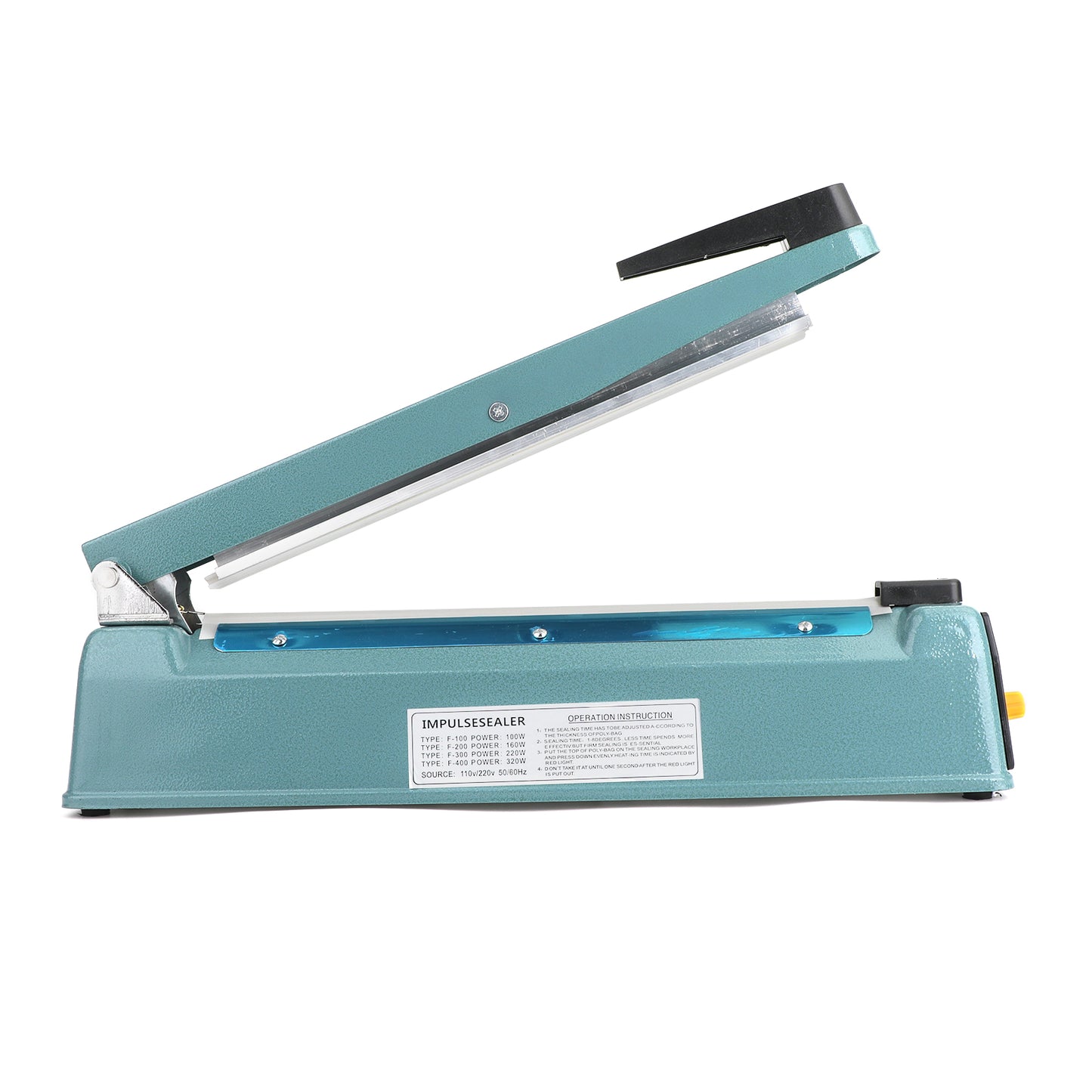 Economic 12"Impulse Heat Sealer 300mm Metal Poly Bag Hand Sealing Machine