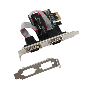 PCIE To 2-Port Dual RS232 Serial PCI-E Extender Board Adapter Card WCH382 Chip