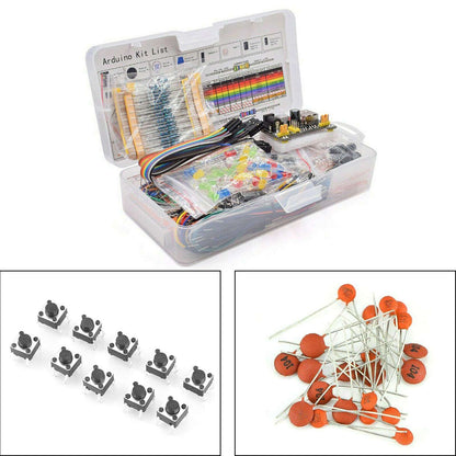 Electronics Component Basic Starter Kit w/830 Tie-Points Breadboard Resistor Generic