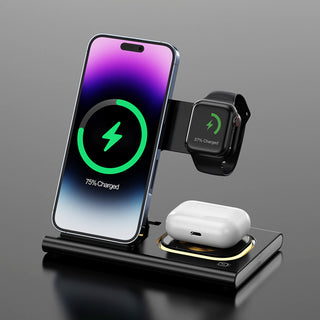 4 in 1 Charger Stand Multiple Devices Wireless Charger iPhone Charging Station