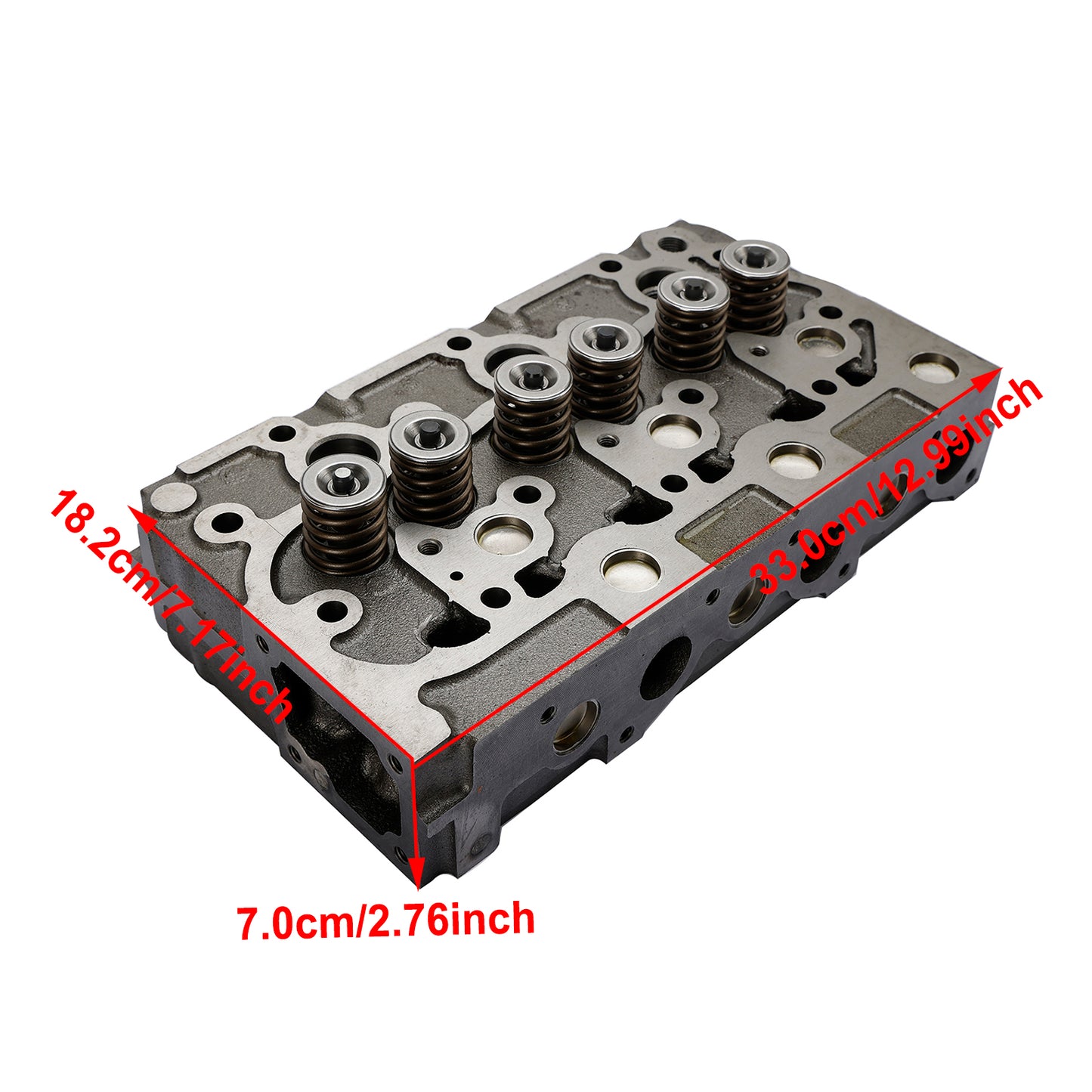 Complete Cylinder Head With Valve Spring & Gasket Kit For Kubota D1402 Engine Generic