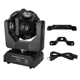 200W Moving Head 12 LED Rotating Beam Stage Light RGBW DJ Disco Party DMX US