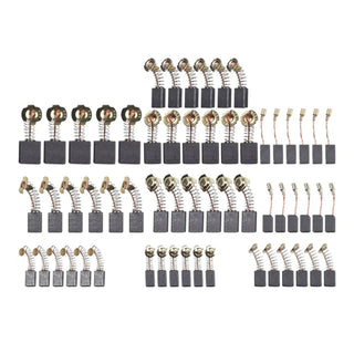 60Pcs Electric Motor Carbon Brushes 10 Sizes Replacement Repair Power Tool Part