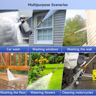 Cordless Portable Electric High Pressure Water Spray Gun Car Washer Cleaner Tool