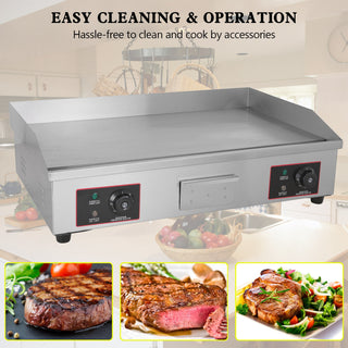 30" Commercial Electric Griddle Countertop Griddle Grill Countertop Grill 4400W