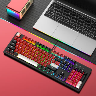 104Key Wired Mechanical Linear Switch Gaming Keyboard Hot-Swappable Customizable
