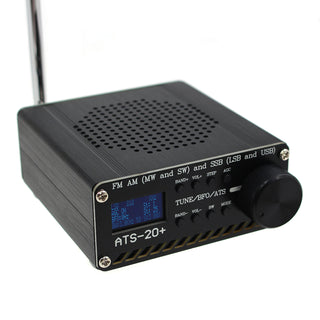 Upgraded ATS-20+ Radio Receiver FM AM (MW & SW) SSB (LSB & USB) With Battery