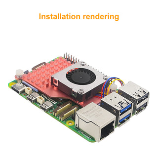 Raspberry Pi 5 Fan Radiator Pure Copper Material Heat Sink Blower Cooling Fan