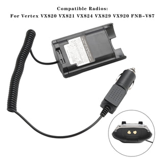 FNB-V87 Car Charger 12V/24V Battery Eliminator For VX820 VX821 VX824 VX829 VX920