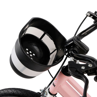 18" Kids Bike for Boys and Girls with auxiliary wheels & Rack Pink