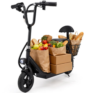 3-Speed Adjustable 12.43-Mile Range Electric Scooter with Seat for Kids Neon Lights Up to 11 MPH Electric Scooter for Kids Ages 4-10